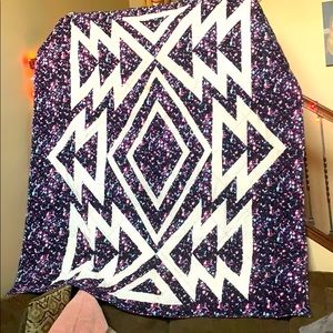VS Pink Galaxy Comforter Blanket